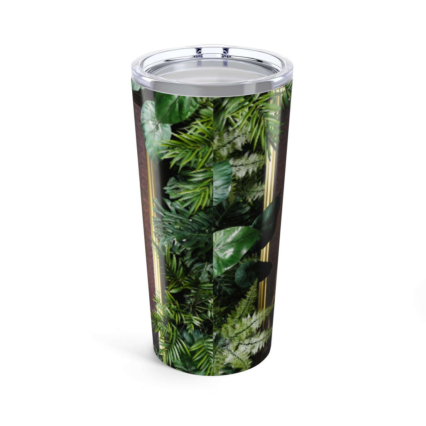 Religious Tumbler 20oz, Green, Tropical Head of Christ