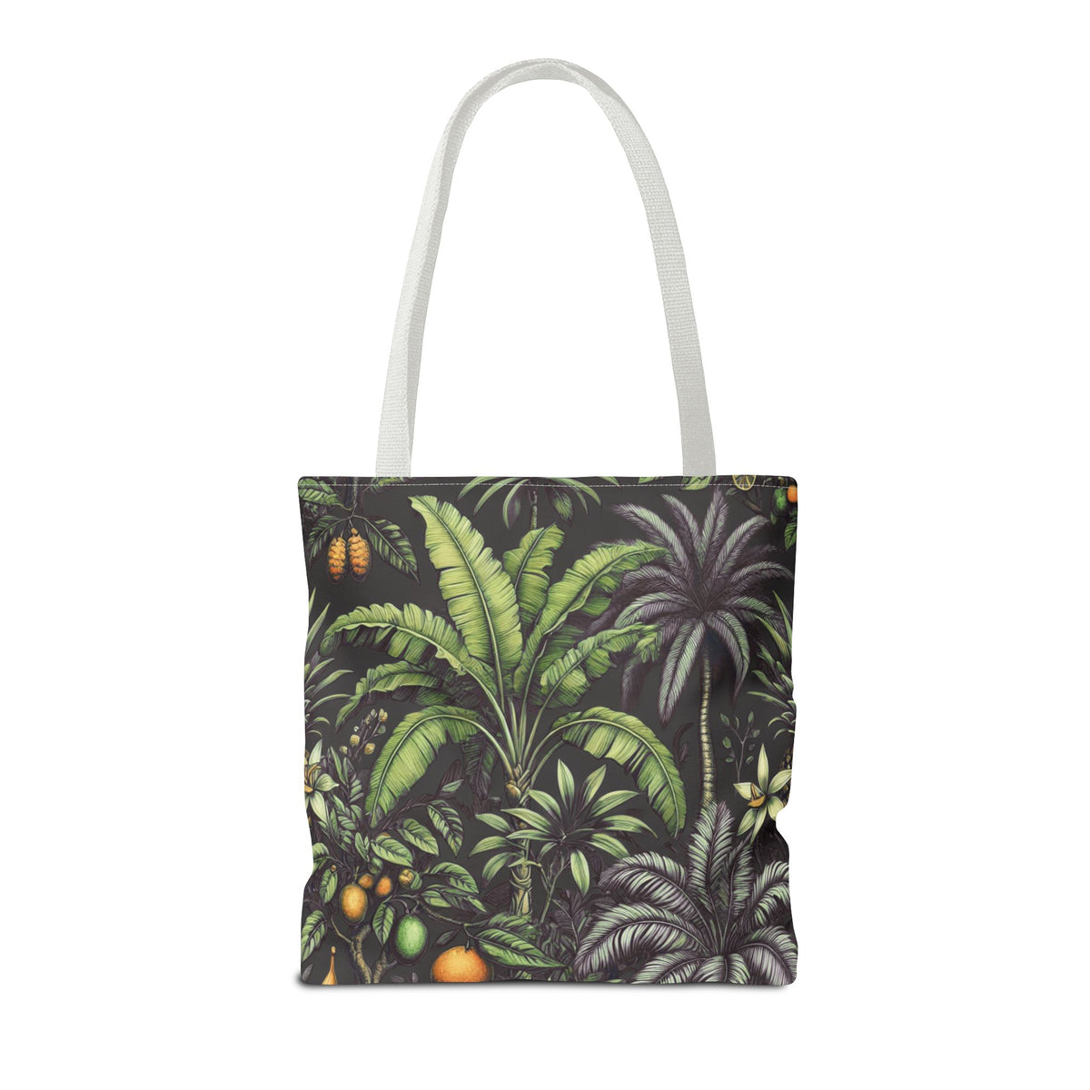 Tropical Fruit/Black Tote Bag - 3 Sizes