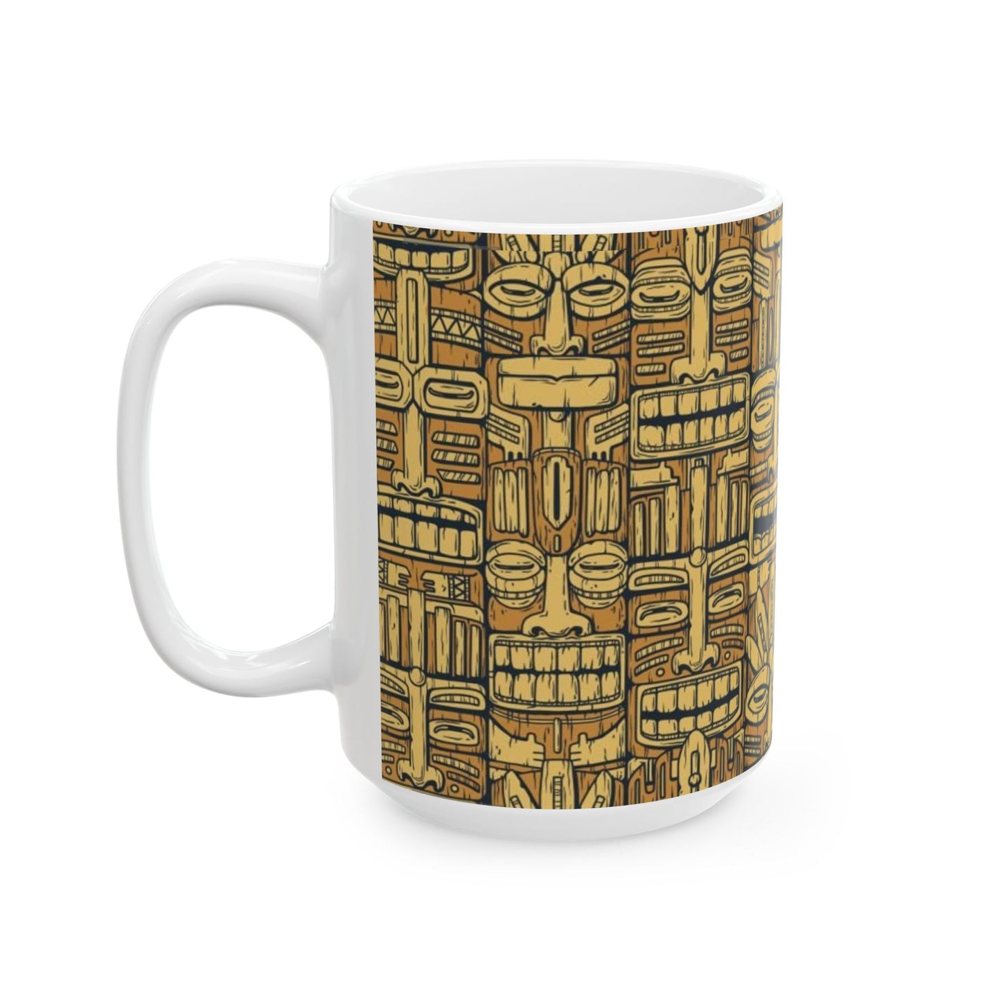 Ceramic Mug, (11oz, 15oz) - Old Tiki Totems