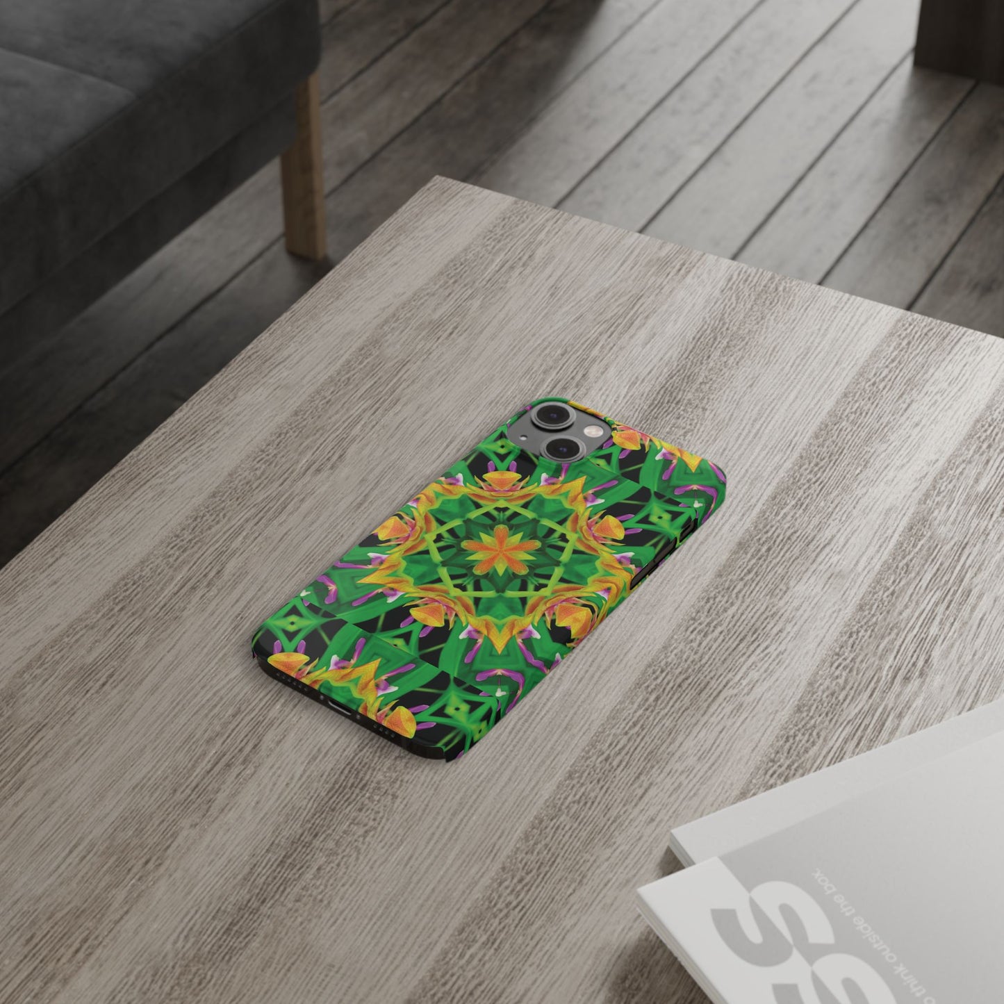 Slim Phone Cases - Orchid Kaleidoscope #2