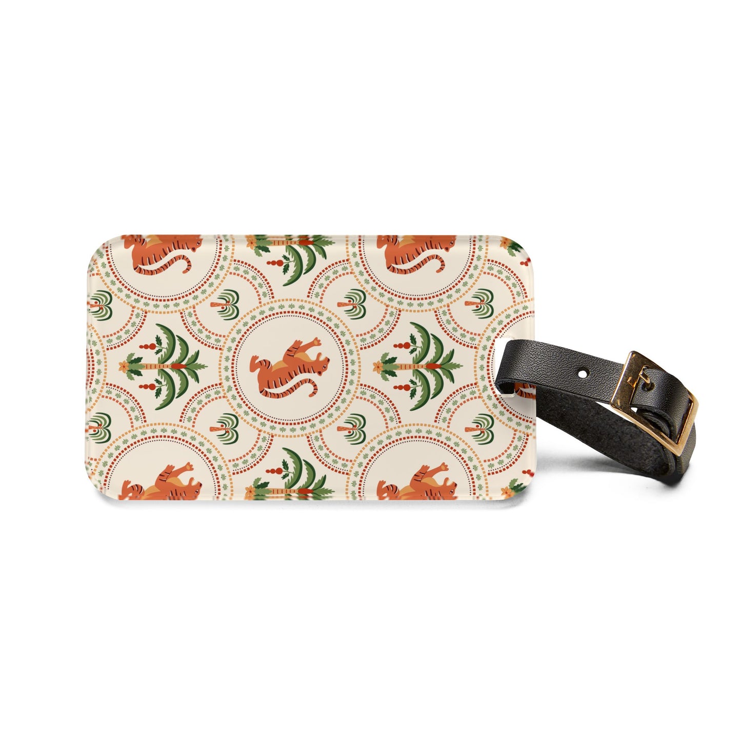 Luggage Tag - Tiger and Palms