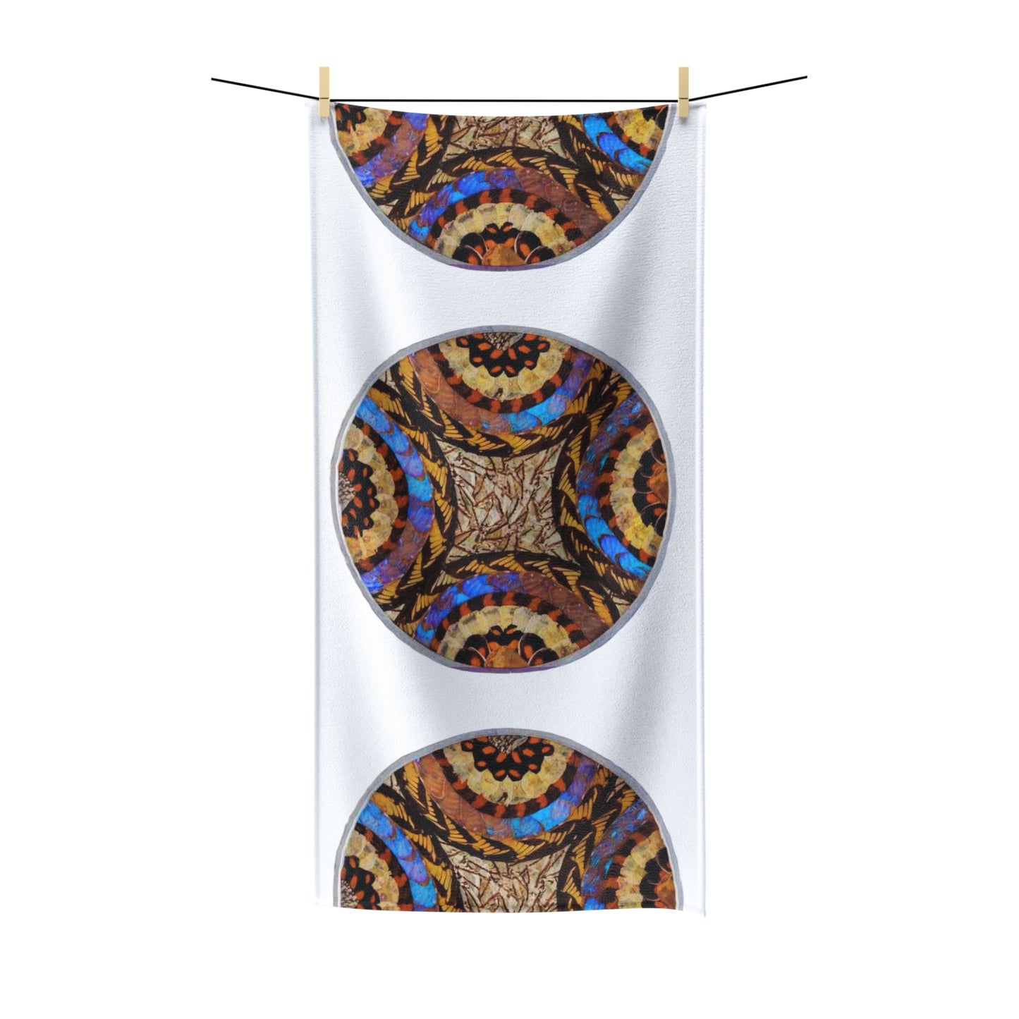 Real Butterfly Wing Plate #3 Polycotton Towel