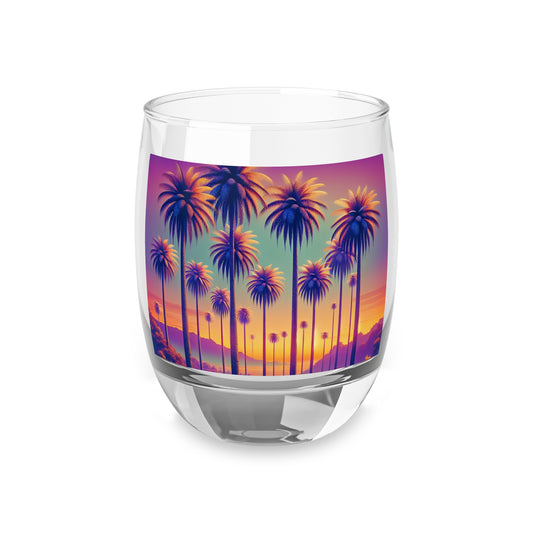 Whiskey Glass, Sunset Palms