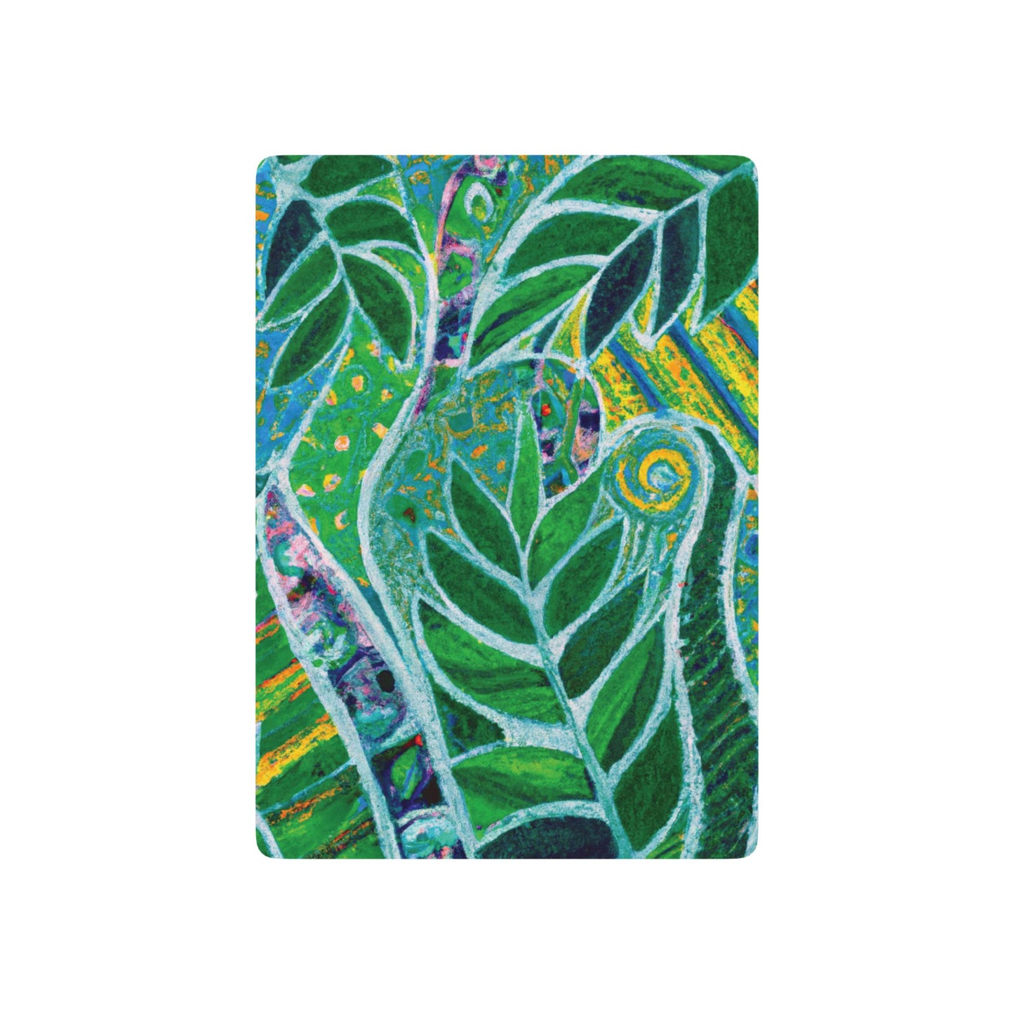 Poker Playing Cards - Amazon Whimsy, Green