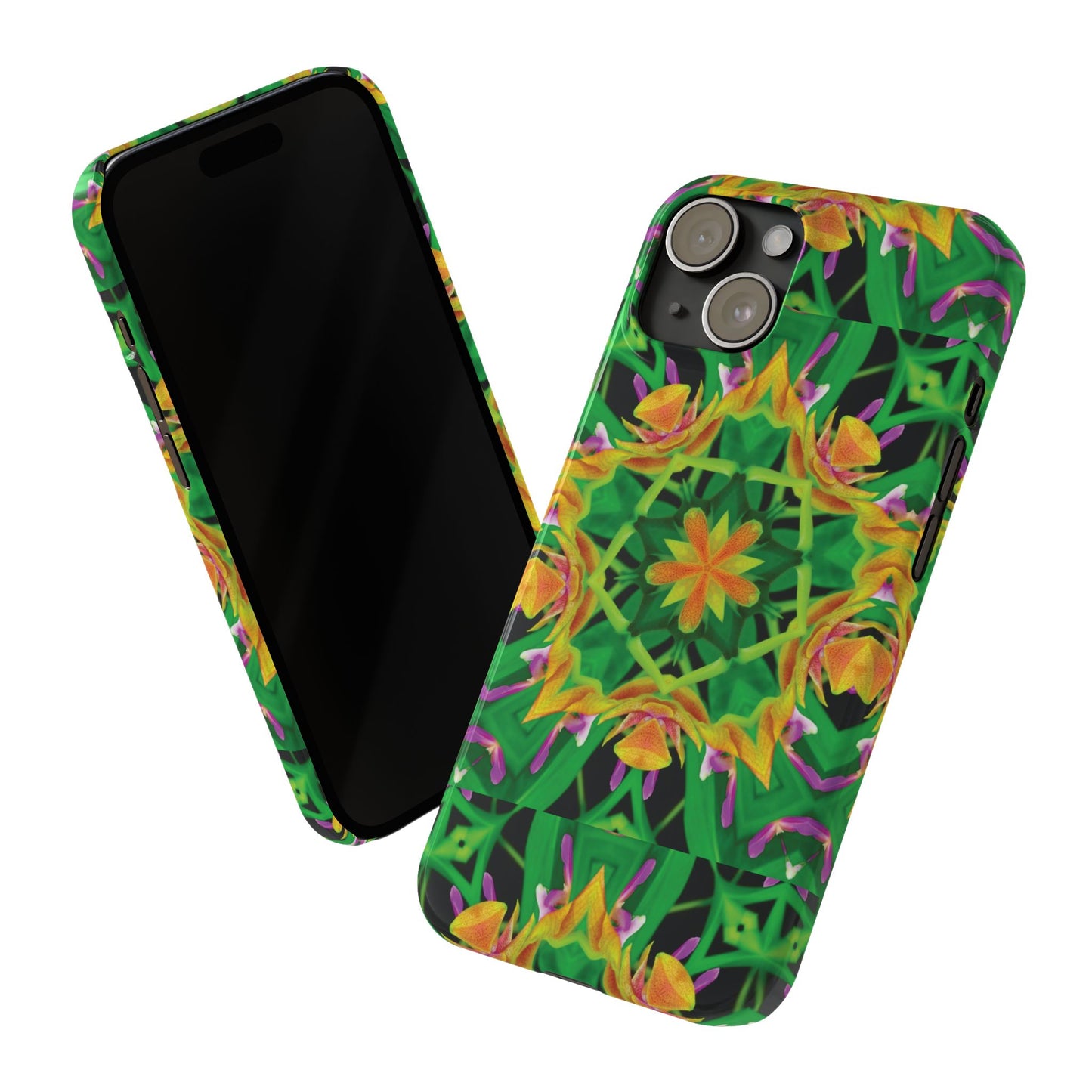 Slim Phone Cases - Orchid Kaleidoscope #2