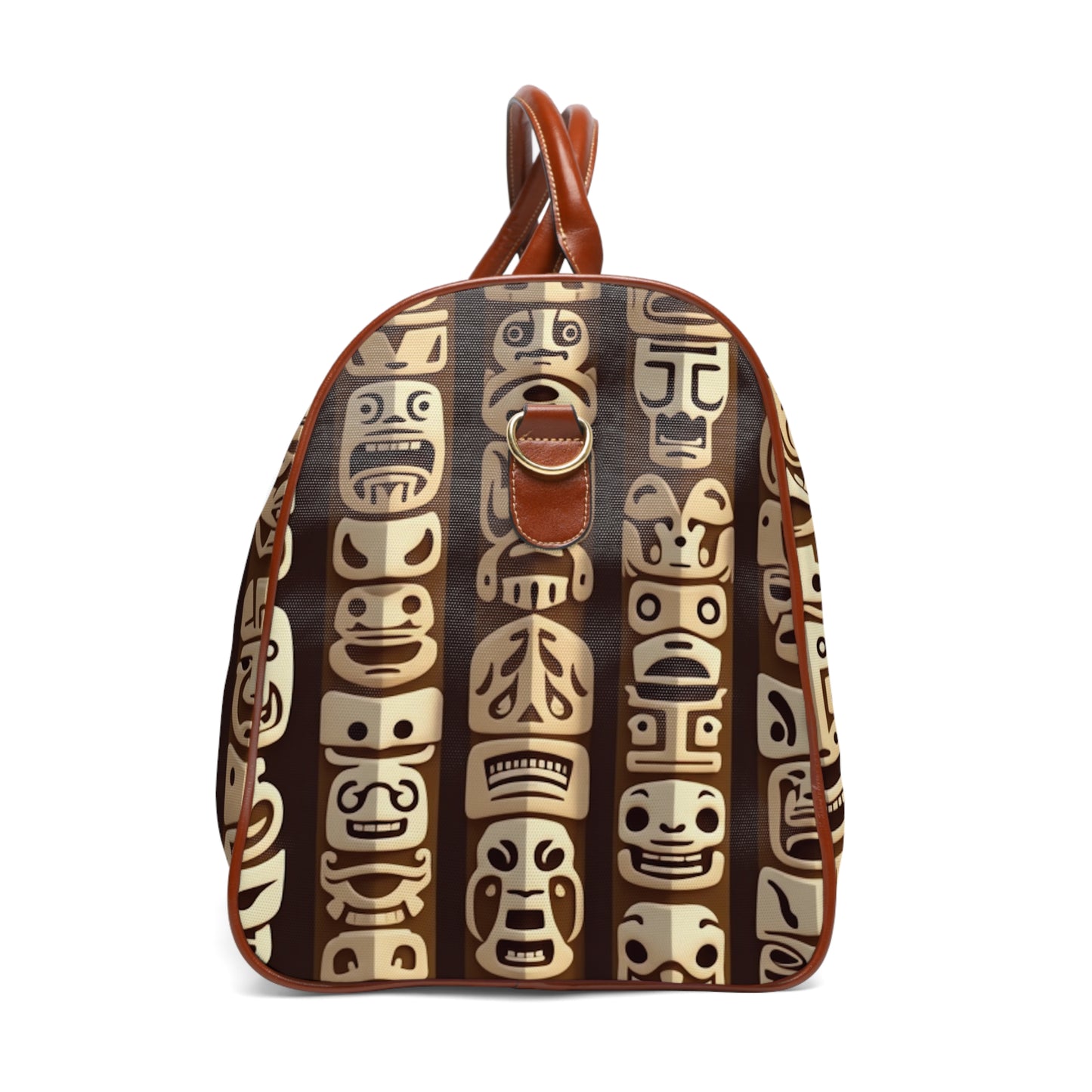 Tropical Waterproof Travel Bag - Perfect for Beach Getaways / Funny Tiki Totems