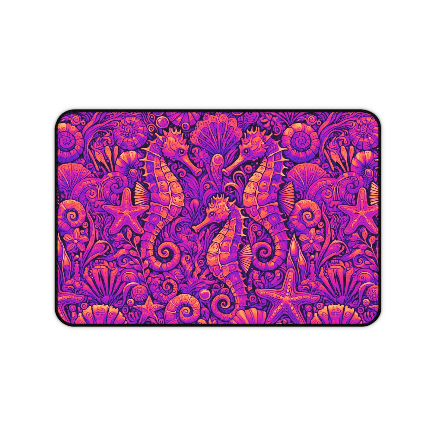 Tropical Mouse Pad/Desk Mat, 3 Sizes - Perfect for Home Office / Seahorses, Heatwave