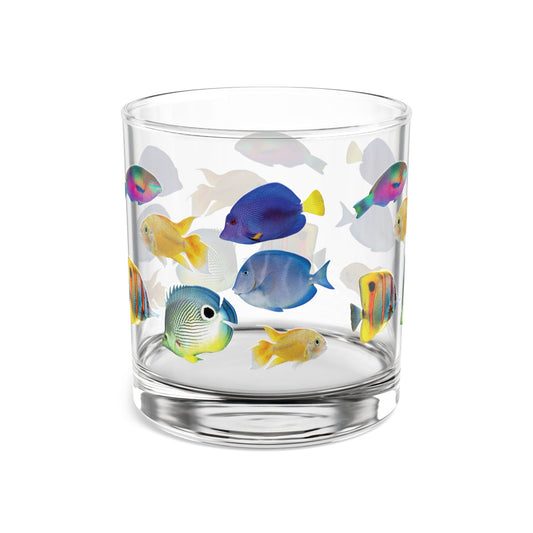 Rocks Glass, 10oz - School of Fish