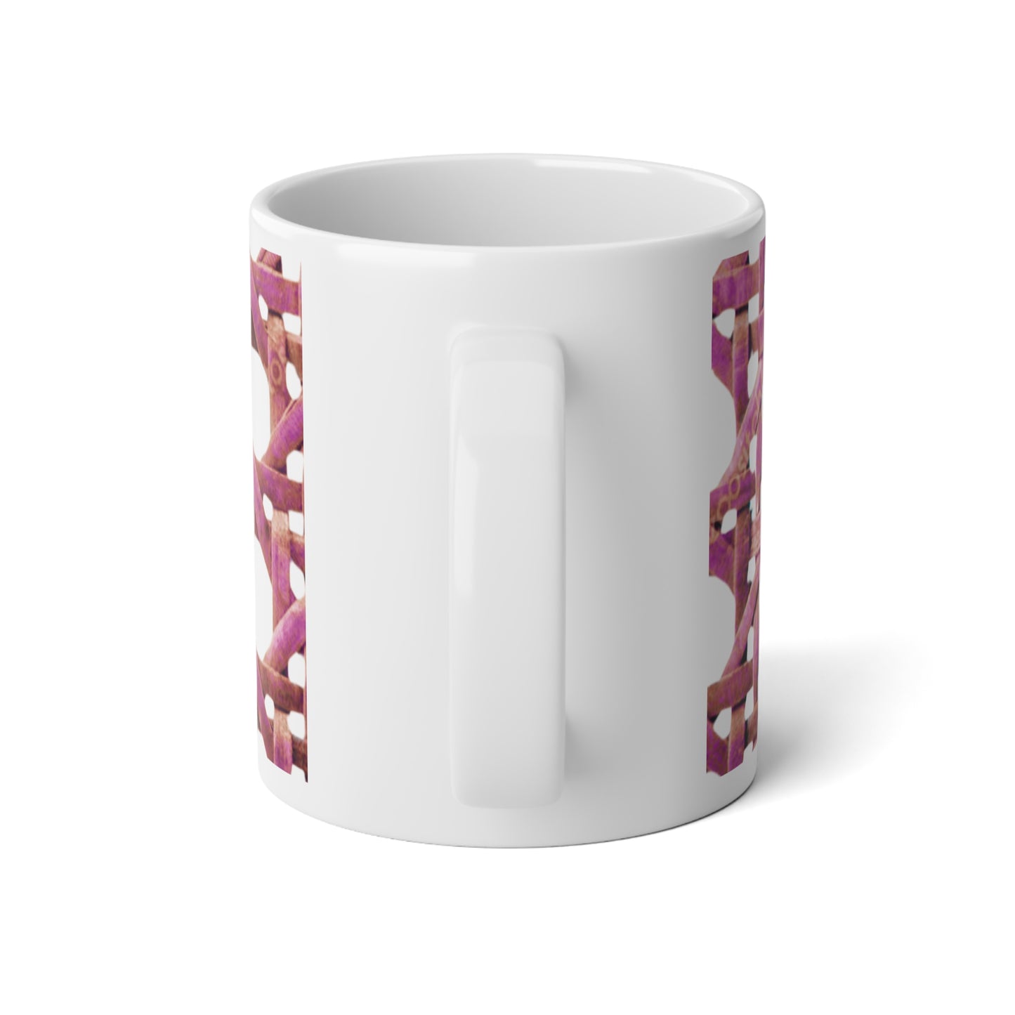 Jumbo Mug, 20oz, Chair Wicker Pink | Tropical Coffee Cup