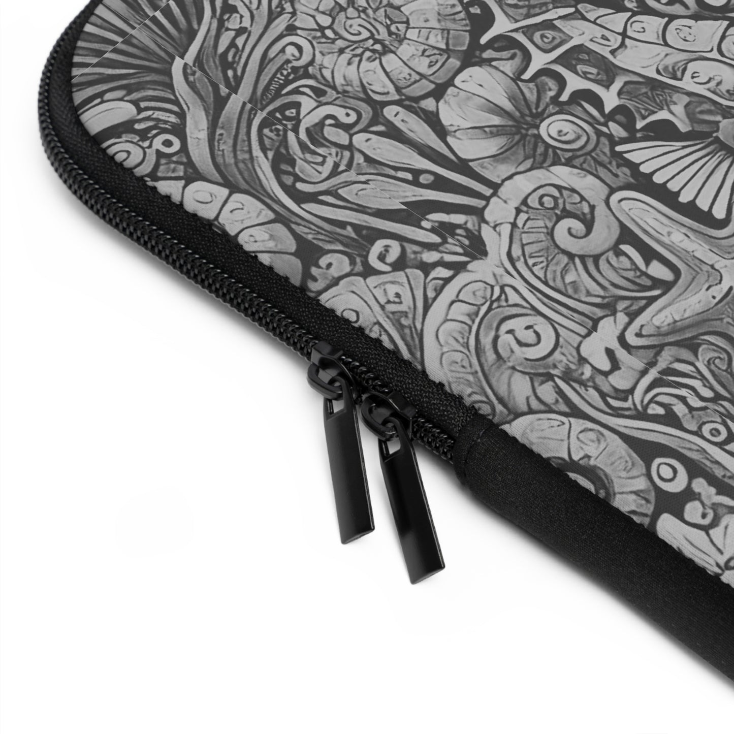 Tropical Laptop Sleeve, 5 Sizes - Perfect for Beach Lovers & Students / Seahorses, Noir