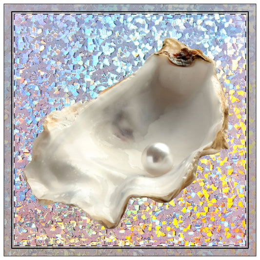 Disco White Pearl Oyster Polyester Napkins | SET of 4 | Stylish Table Decor