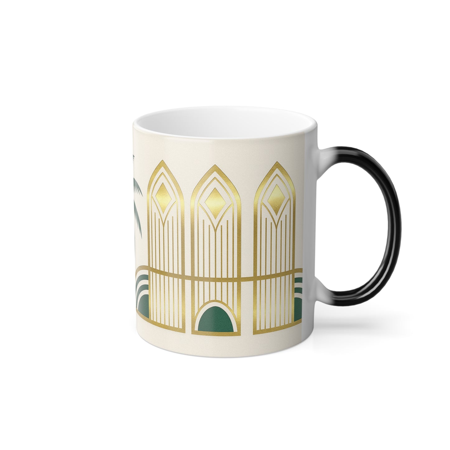 Color Morphing Mug — Deco Palm & Windows