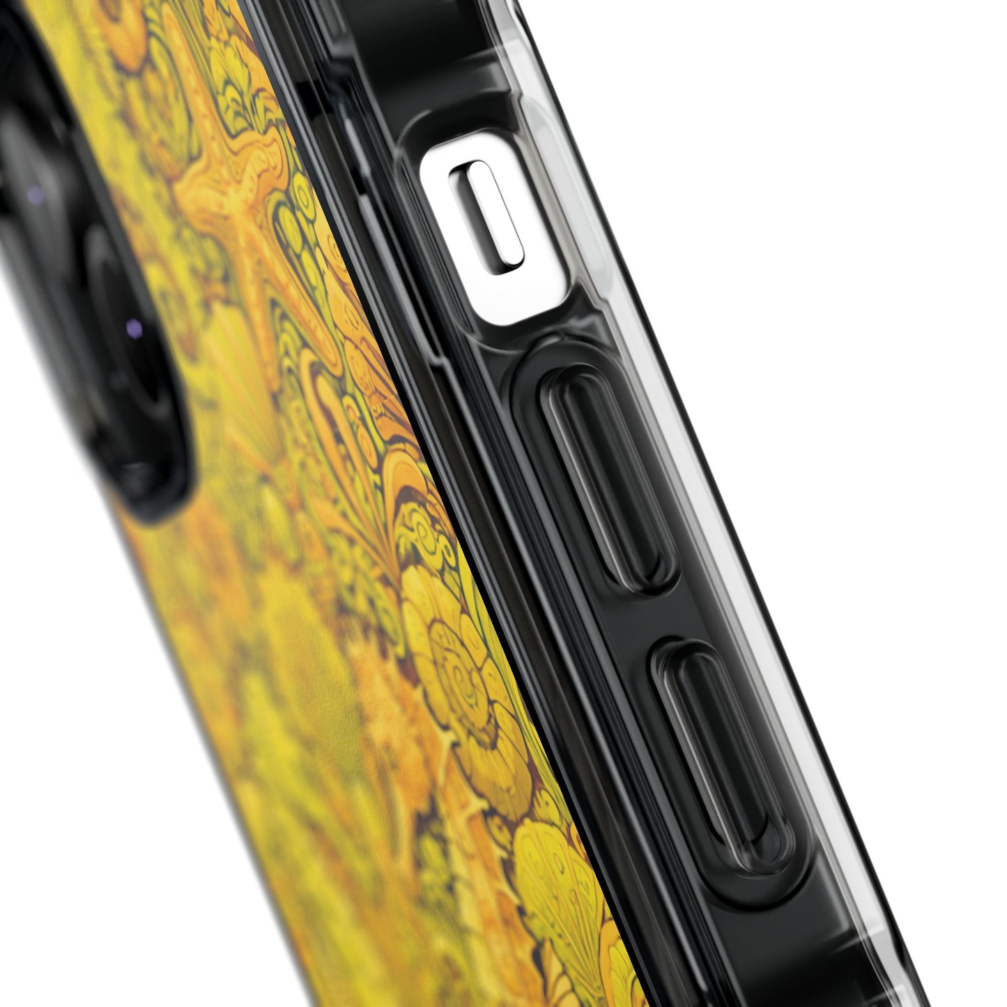 Seahorses/Yellow Magnetic Clear Phone Case, Many Models