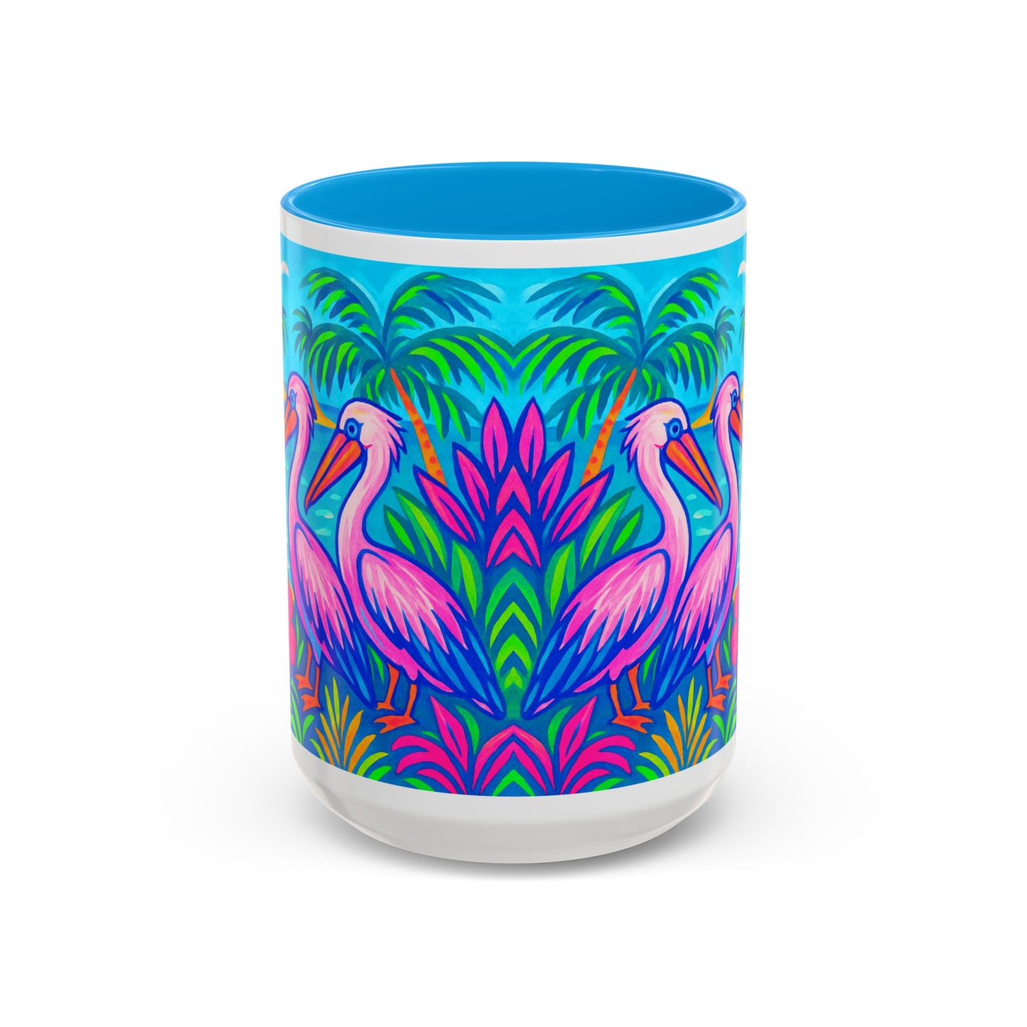 Accent Color Coffee Mug, Many Colors - 11oz & 15oz / Pelican Party