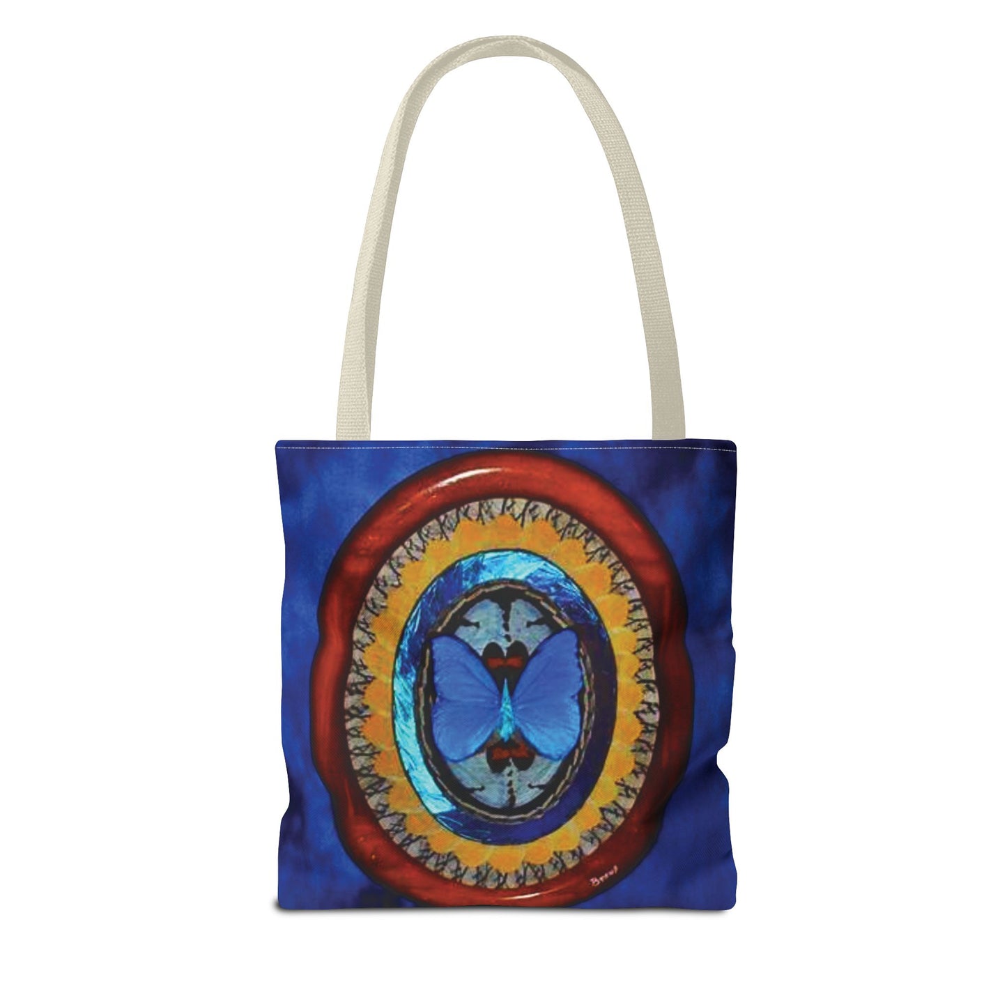 Real Oval Butterfly Wing Art Tote Bag - 3 Sizes