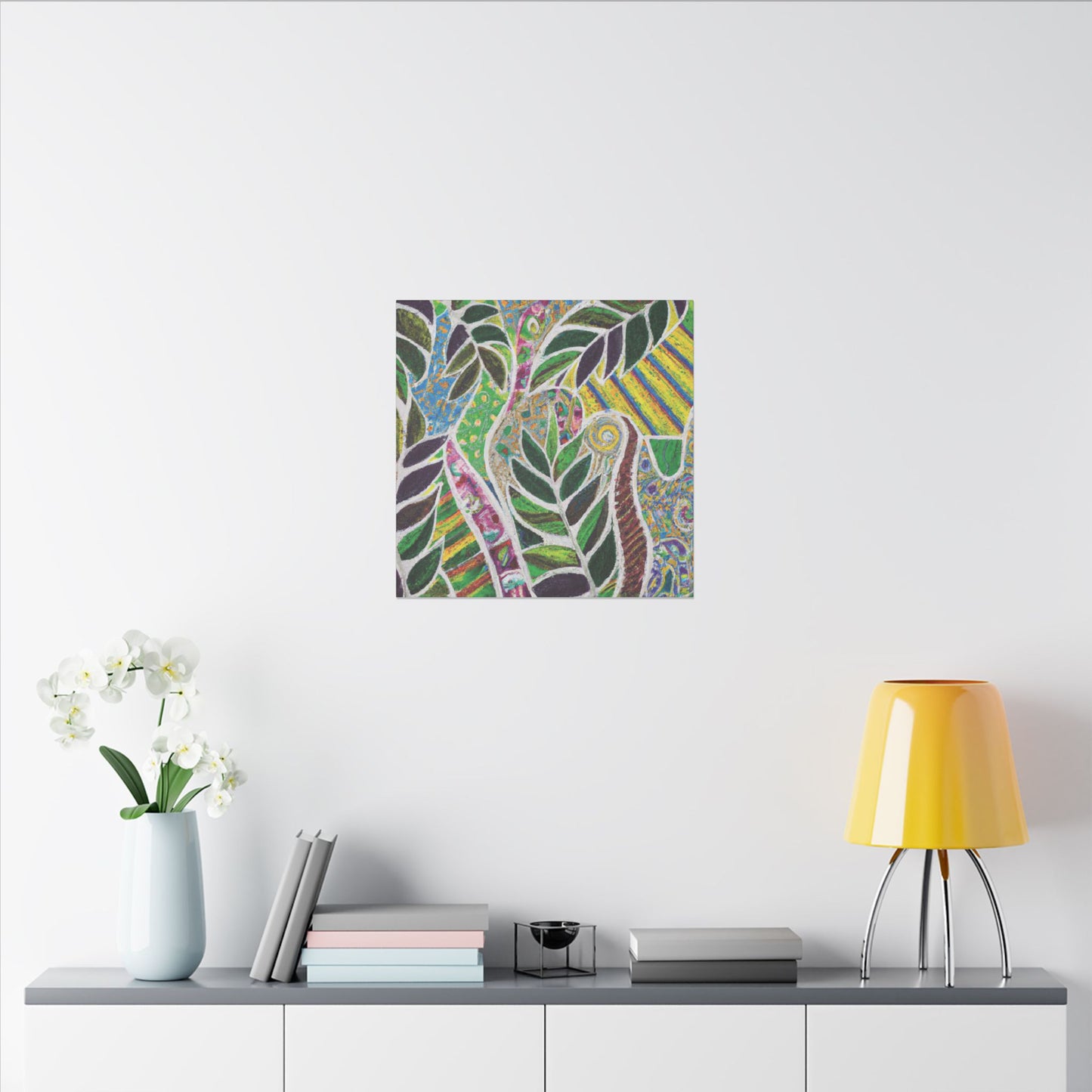 Tropical Canvas Artwork - Stretched Canvas Print, Many Sizes / Amazon Whimsy