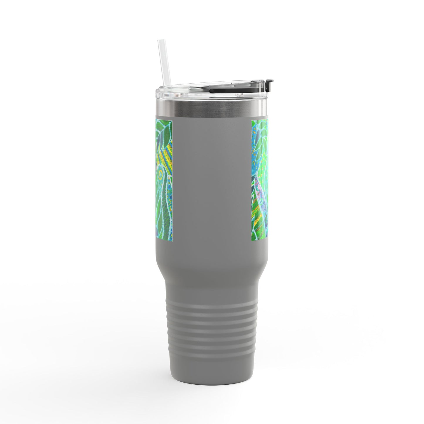 Amazon Whimsy/Green Insulated Travel Mug - 40oz - Perfect for Outdoor Adventures