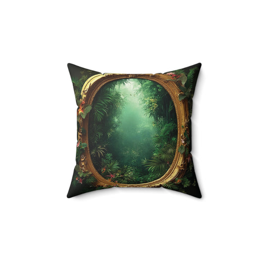 Decorative Pillow - Accent Cushion, 4 Sizes / Golden Portal to Paradise