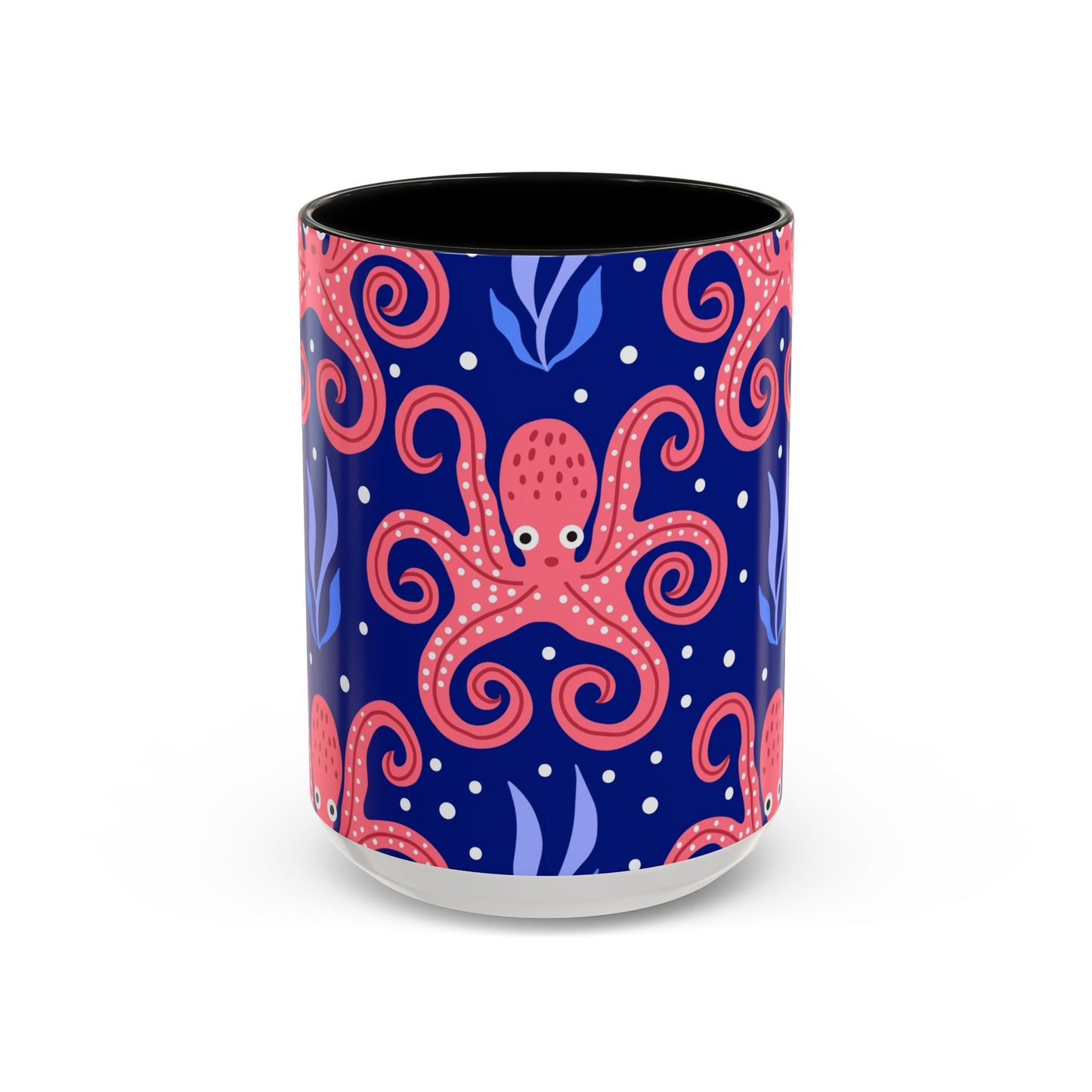 Accent Coffee Mug (11, 15oz), Tentacle Twist Octopus / Various Colors