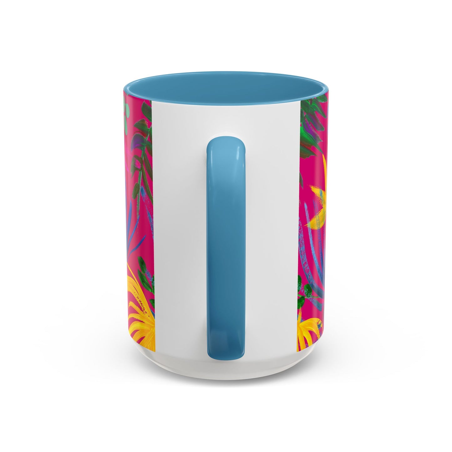 Accent Coffee Mug | Tropical-Inspired Drinkware / Exotic Flora