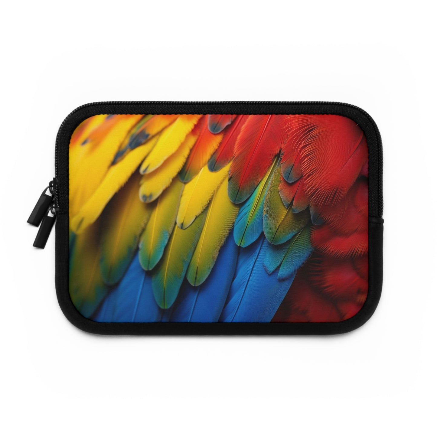 Tropical Laptop Sleeve, 5 Sizes - Perfect for Bird Lovers & Students / Macaw Feathers