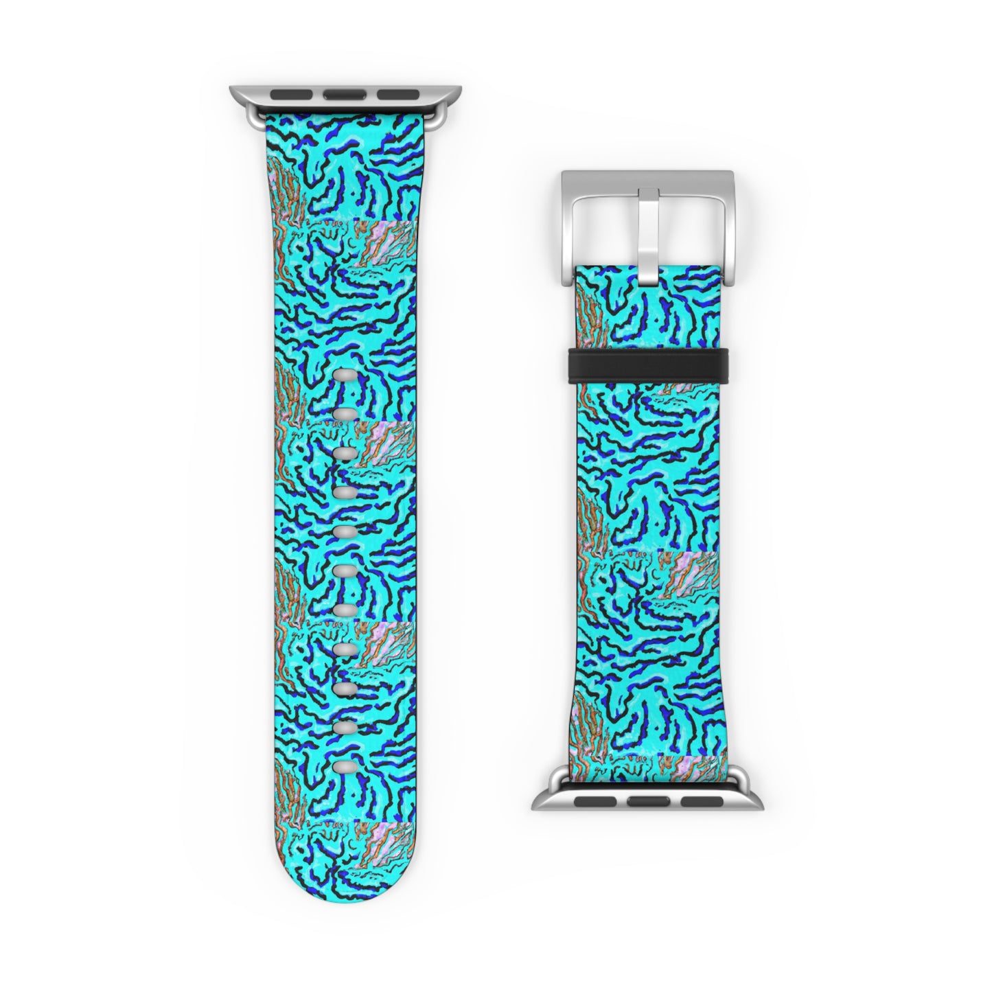 Apple Watch Band - Coastal Wild Coral, Turquoise