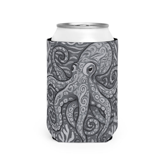 Octopus Kraken Joe/Slate Can Cooler Sleeve - Perfect for Outdoor Picnics