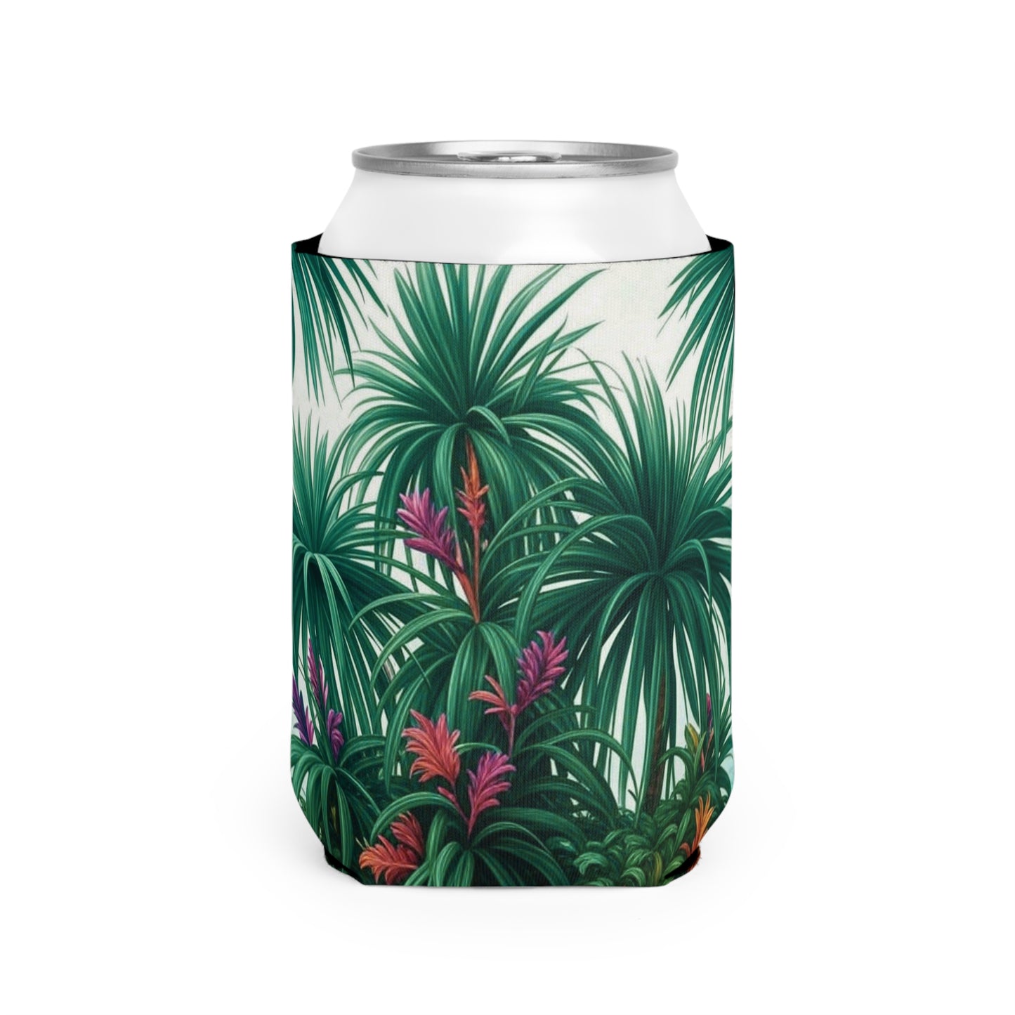 Tiny Palm Island Can Cooler Sleeve - Perfect for Outdoor Picnics