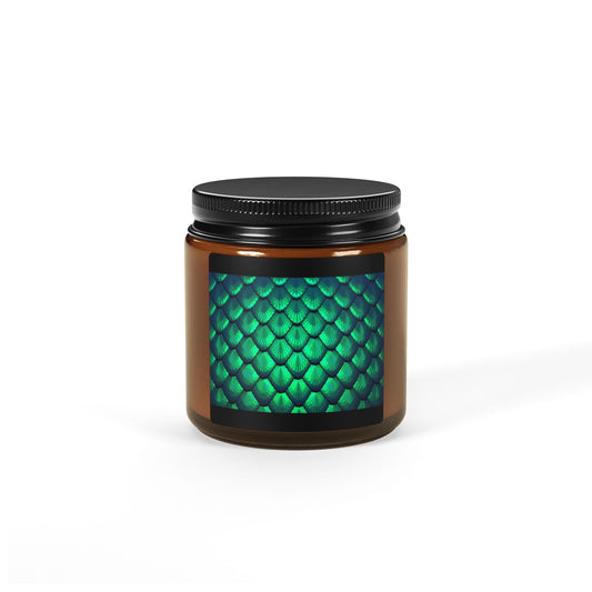 Copy of Scented Soy Candle (Multi-Size, Amber Jar) - Tiki Purple Greenery