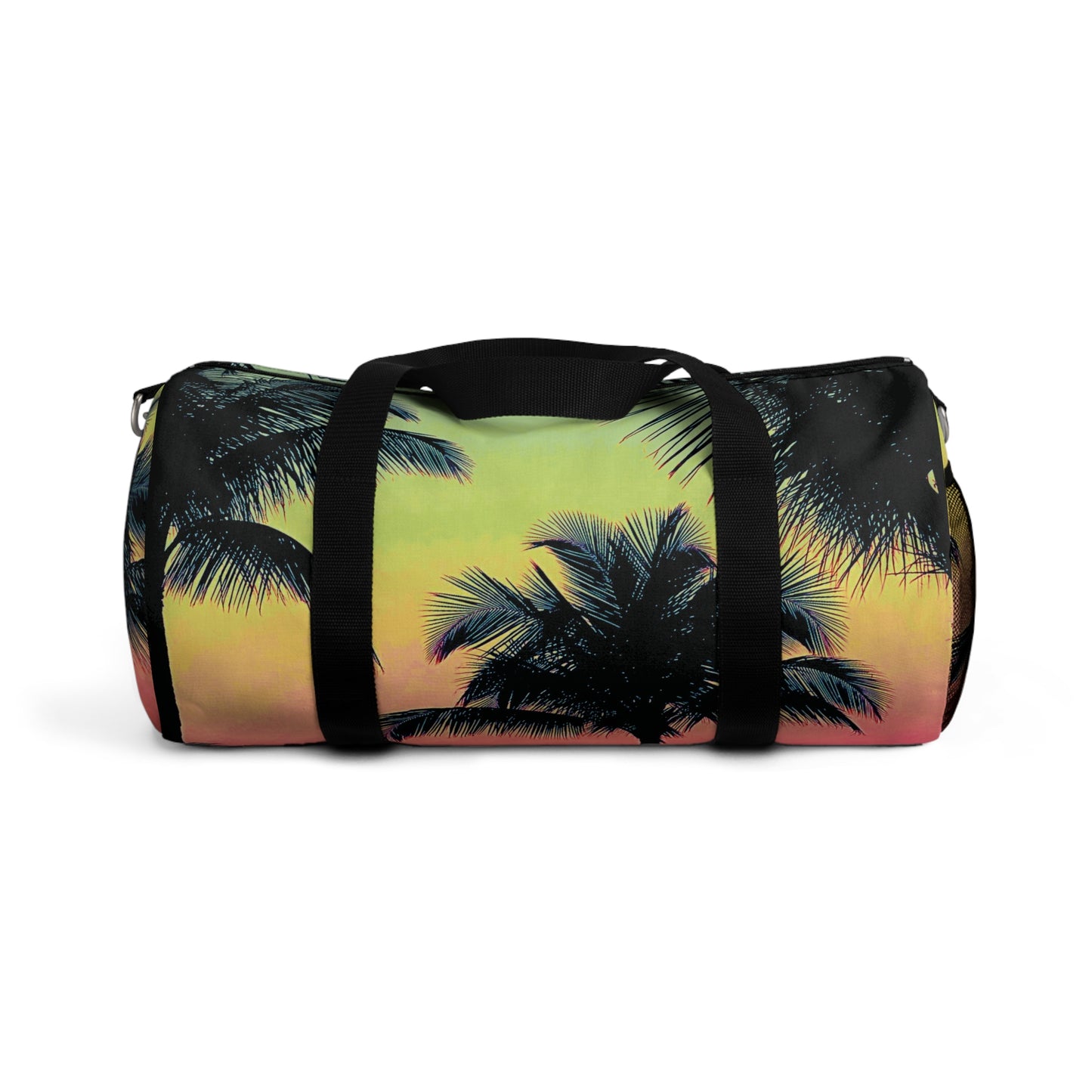 Tropical Duffel Bag - Perfect for Travel and Gym / Palm Glow, Sangria