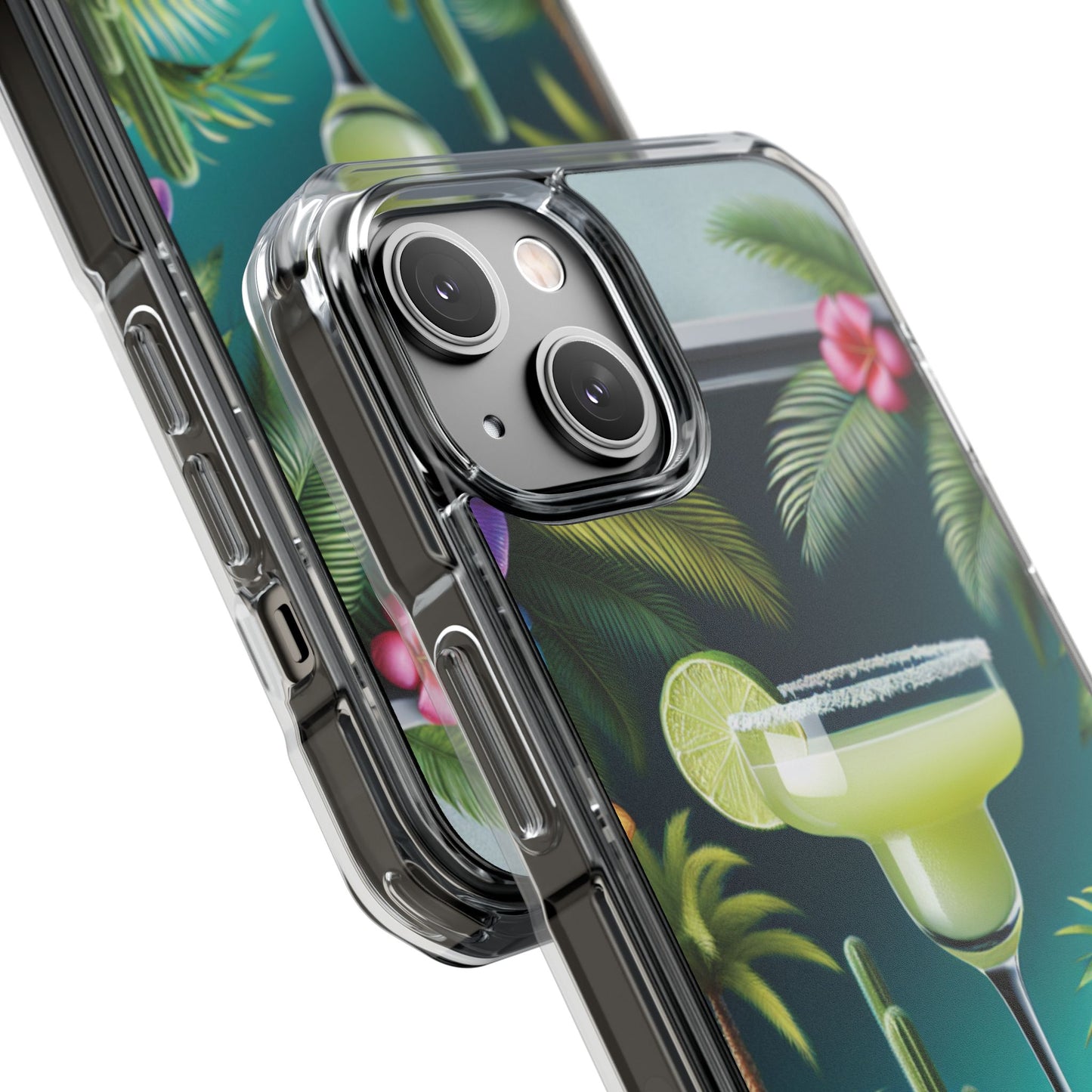 Tropical Margarita Magnetic Clear Phone Case, Many Models
