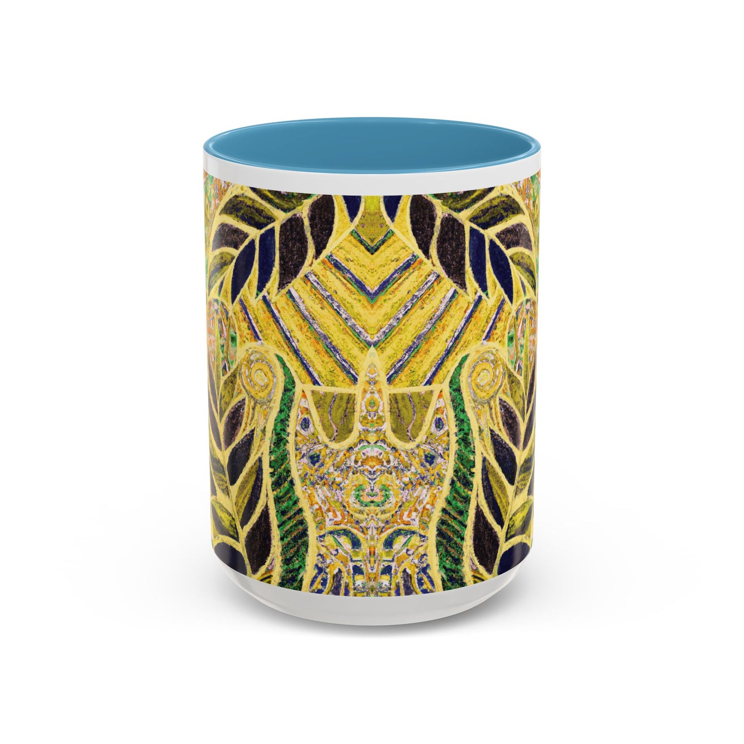 Accent Color Coffee Mug (11, 15oz), Amazon Whimsy/Yellow, Various Colors