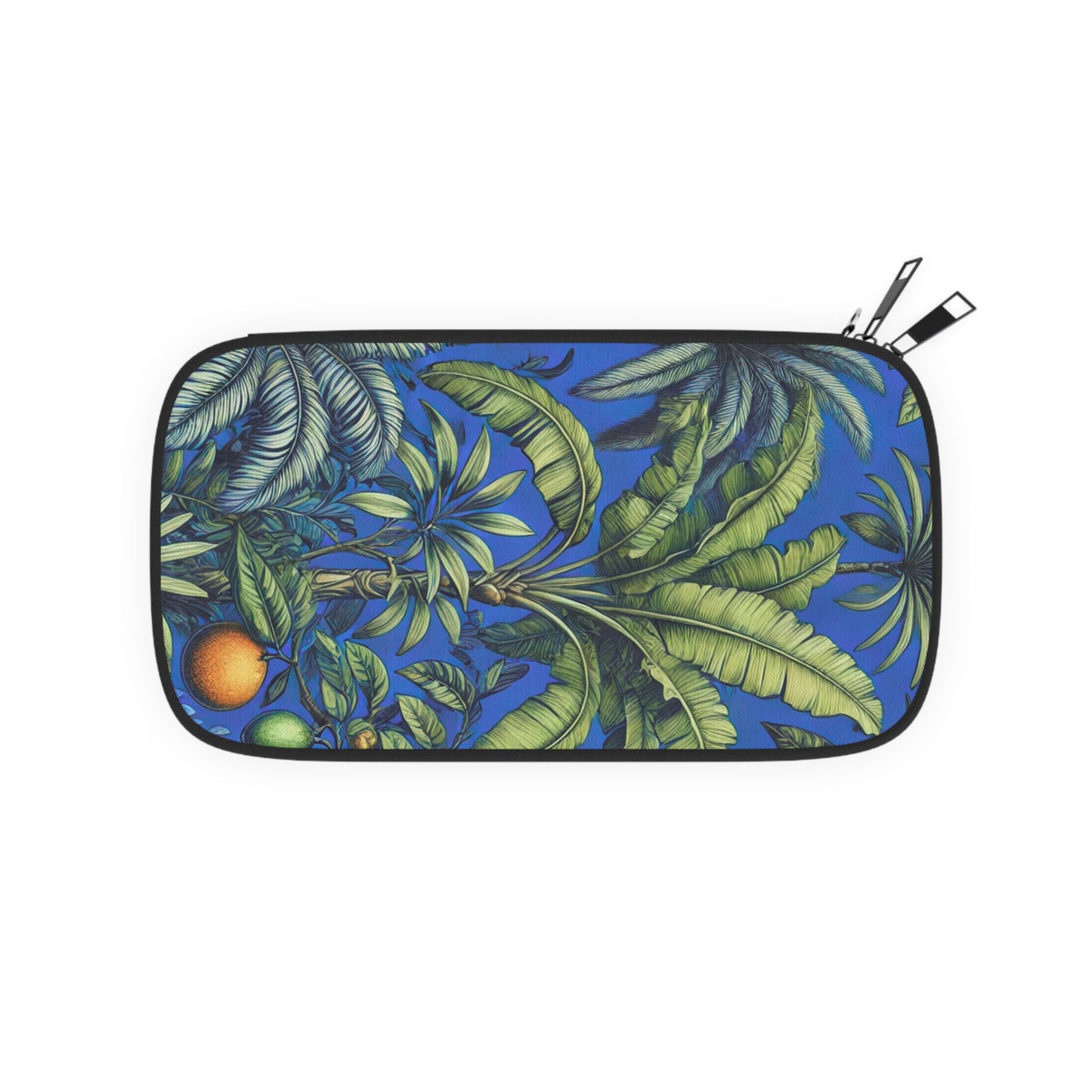 Passport Wallet – Perfect for Travelers & Adventurers / Tropical Fruit, Dark Blue