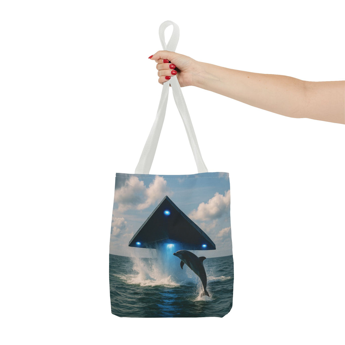 UFO and Dolphiin Tote Bag - 3 Sizes