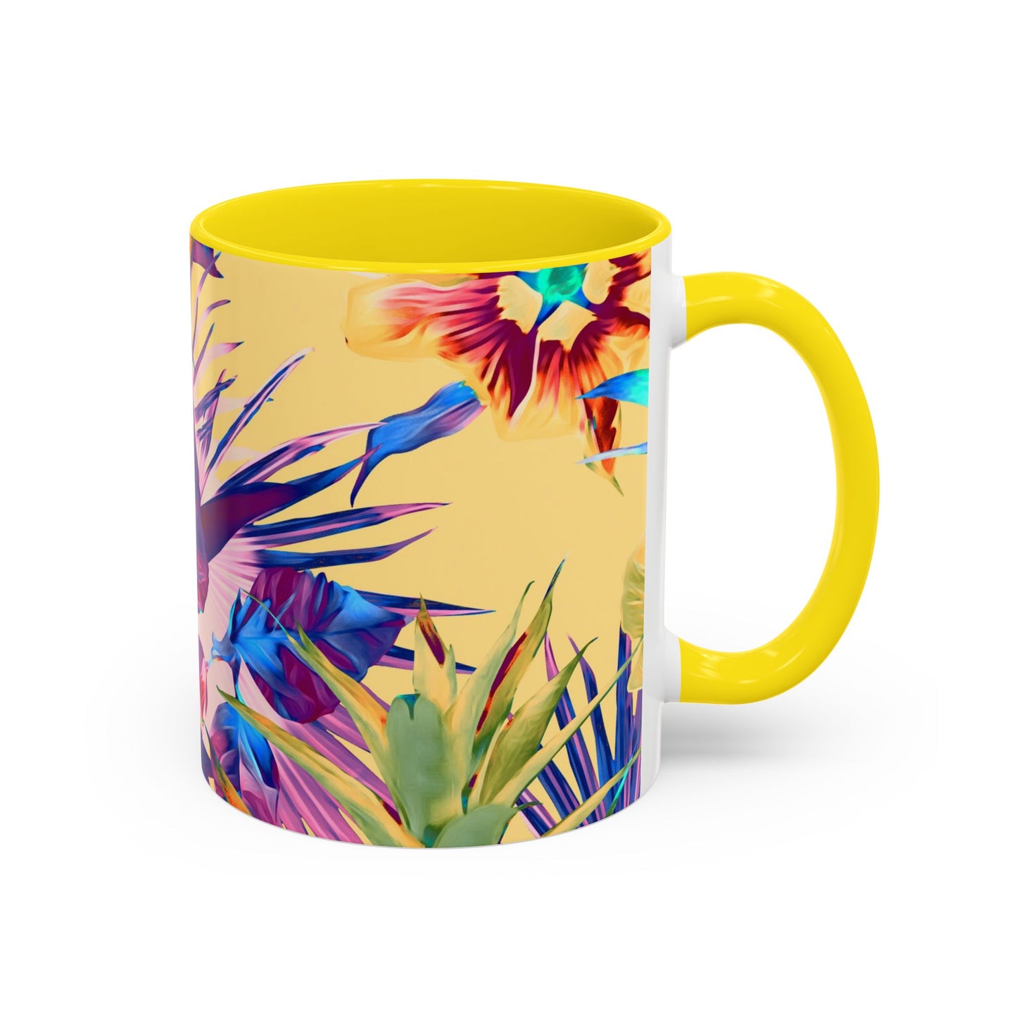 Accent Coffee Mug (11, 15oz), Plant Palooza, orange sherbet / Various Colors