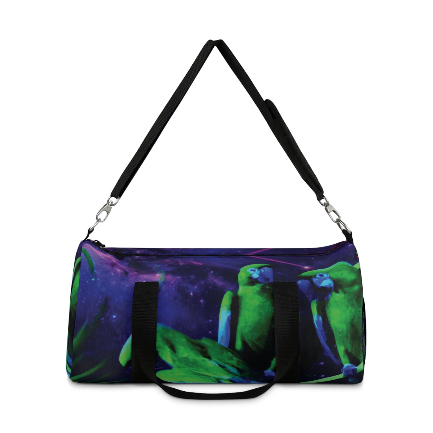 Tropical Rainforest Duffel Bag - Perfect for Travel and Gym / Galactic Parrots