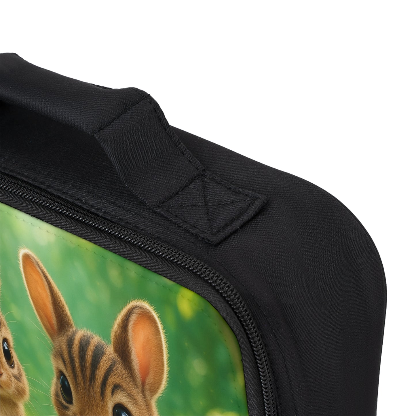 Baby Sumatran Rabbits Lunch Bag - Eco-Friendly Insulated Tote, Adult and Child Lunchbox / Perfect for Picnics, Beach Outings