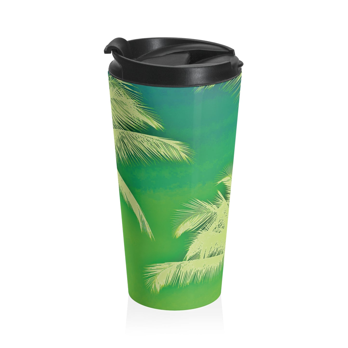 15 oz. Stainless Steel Travel Mug / Palm Glow Glow Green
