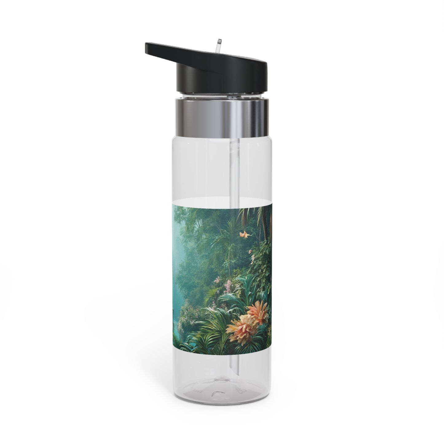 Tropical 20oz Tritan Sport Water Bottle -  Leakproof, Lightweight, BPA-Free / Another Day in Paradise
