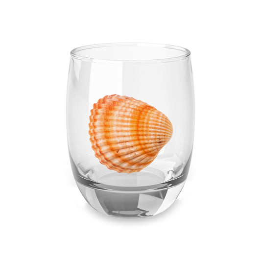Whiskey Glass, Orange Scallop