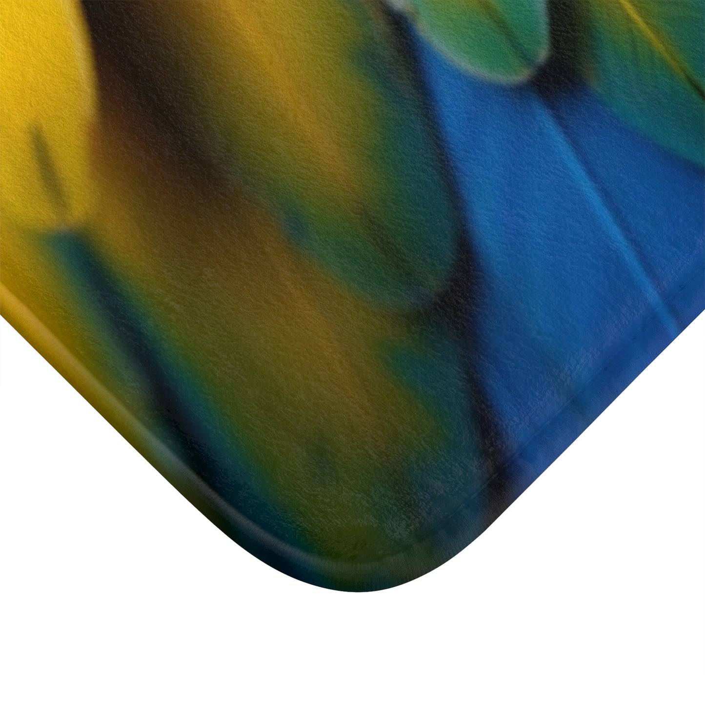 Macaw Feathers Bath Mat, 2 Sizes - Tropical Vibes for Home Decor