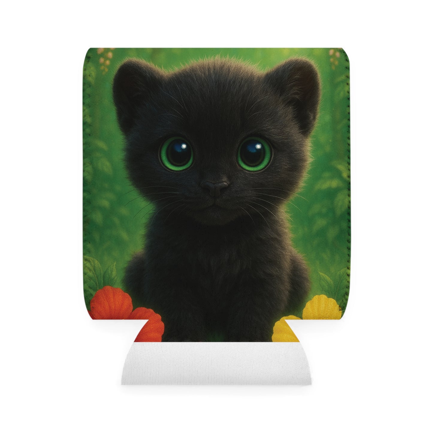 Baby Black Panther Can Cooler Sleeve - Perfect for Outdoor Picnics