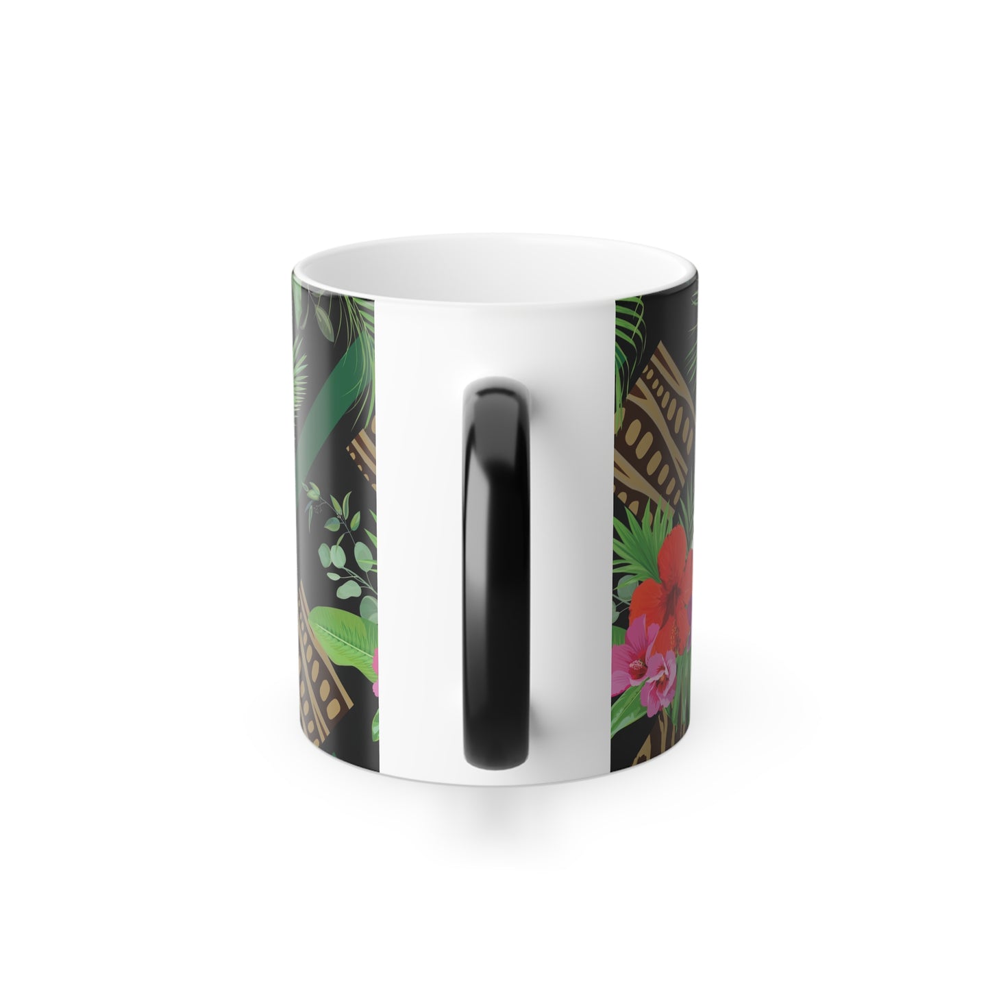 Color Morphing Mug, 11oz, Tiki Orchids