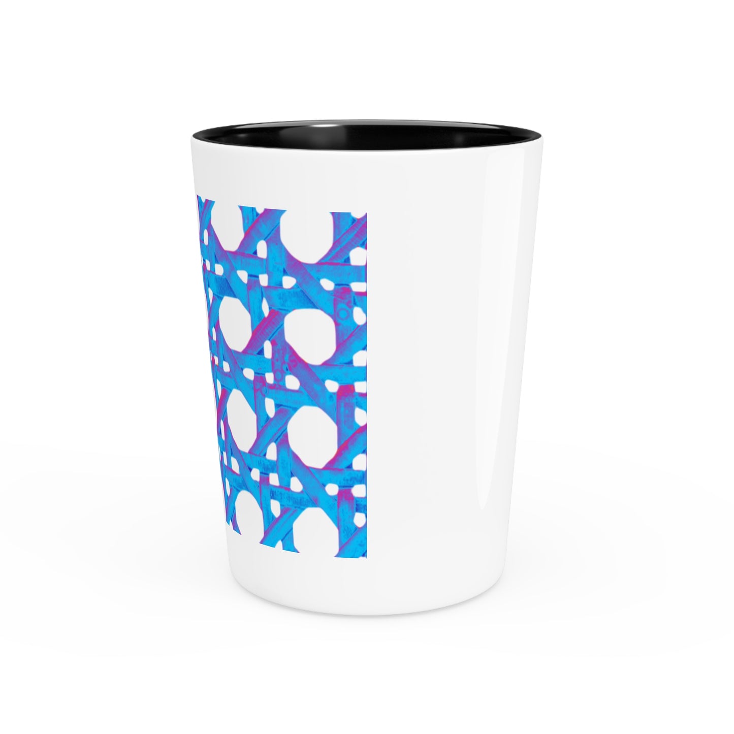 Shot Glass - Beach Chair Wicker, Turquoise Pop