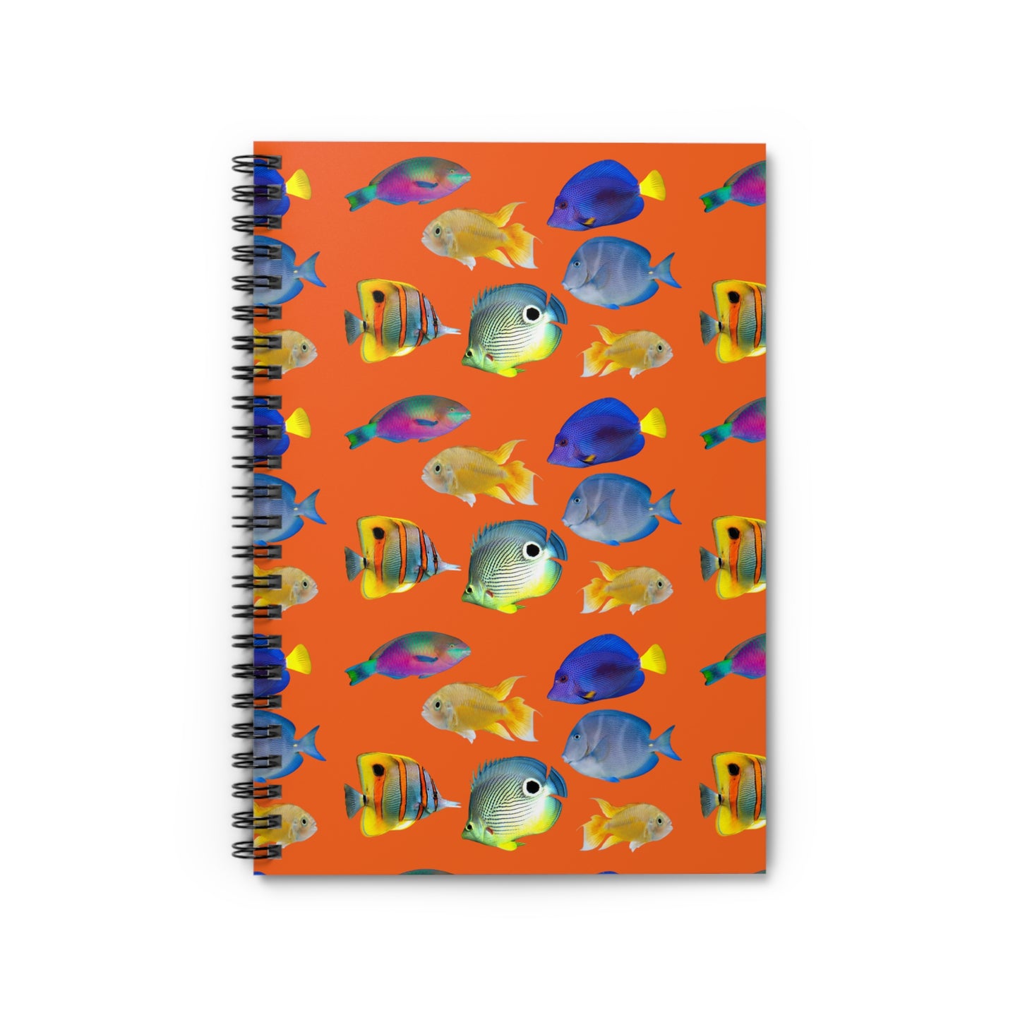 Spiral Notebook - Tropical Fish, Orange