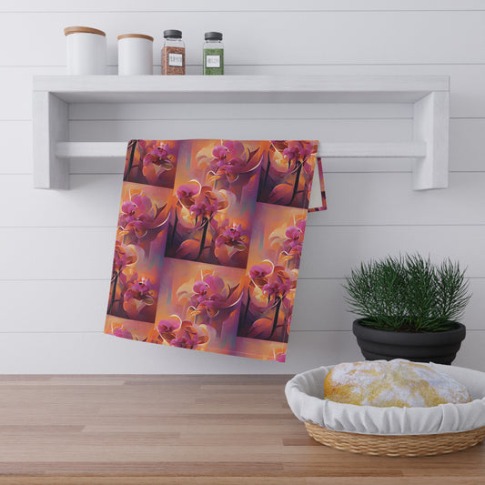 Tropical Tea Towels – Paradise Kitchen Decor / Mystic Orchids