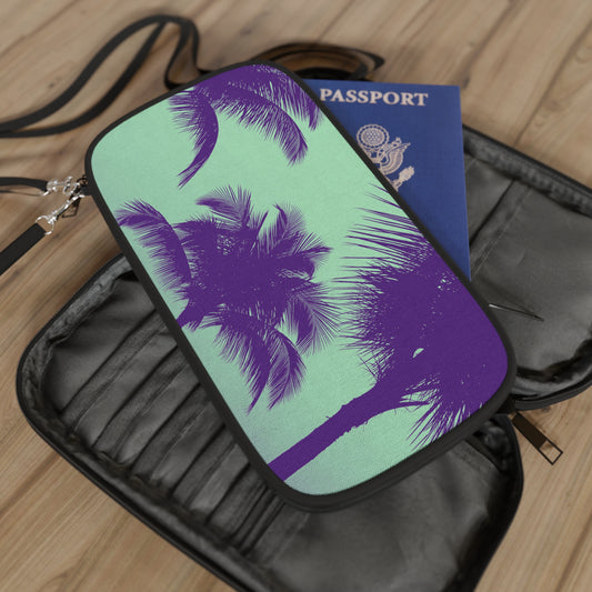 Passport Wallet – Perfect for Travelers & Adventurers / Palm Glow, Minty