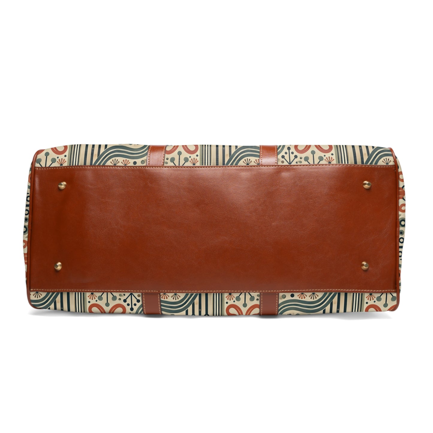 Tropical Waterproof Travel Bag - Perfect for Beach Getaways / Mid-Century Octopus