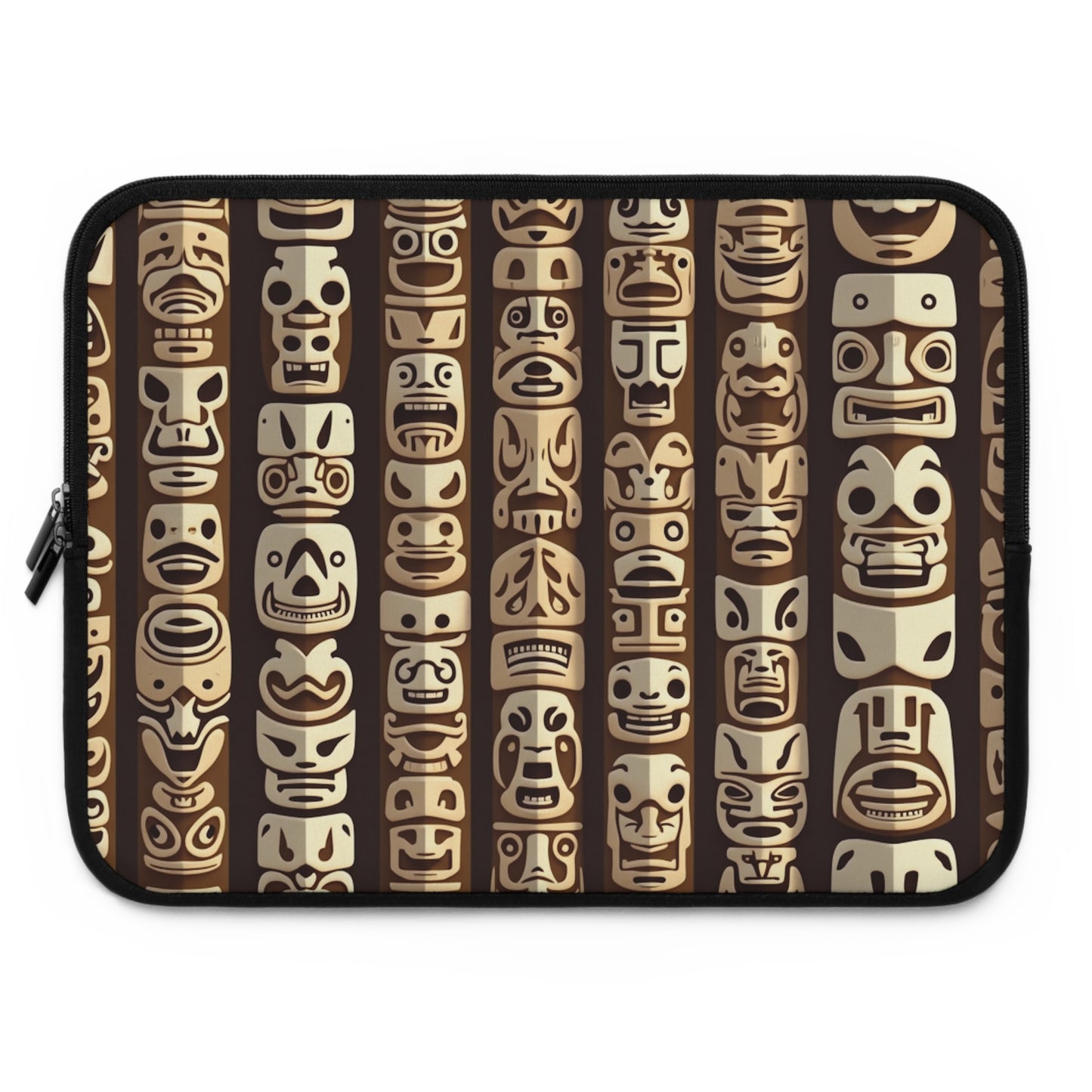 Tropical Laptop Sleeve, 5 Sizes - Perfect for Ocean Lovers & Students / Funny Tiki Totems