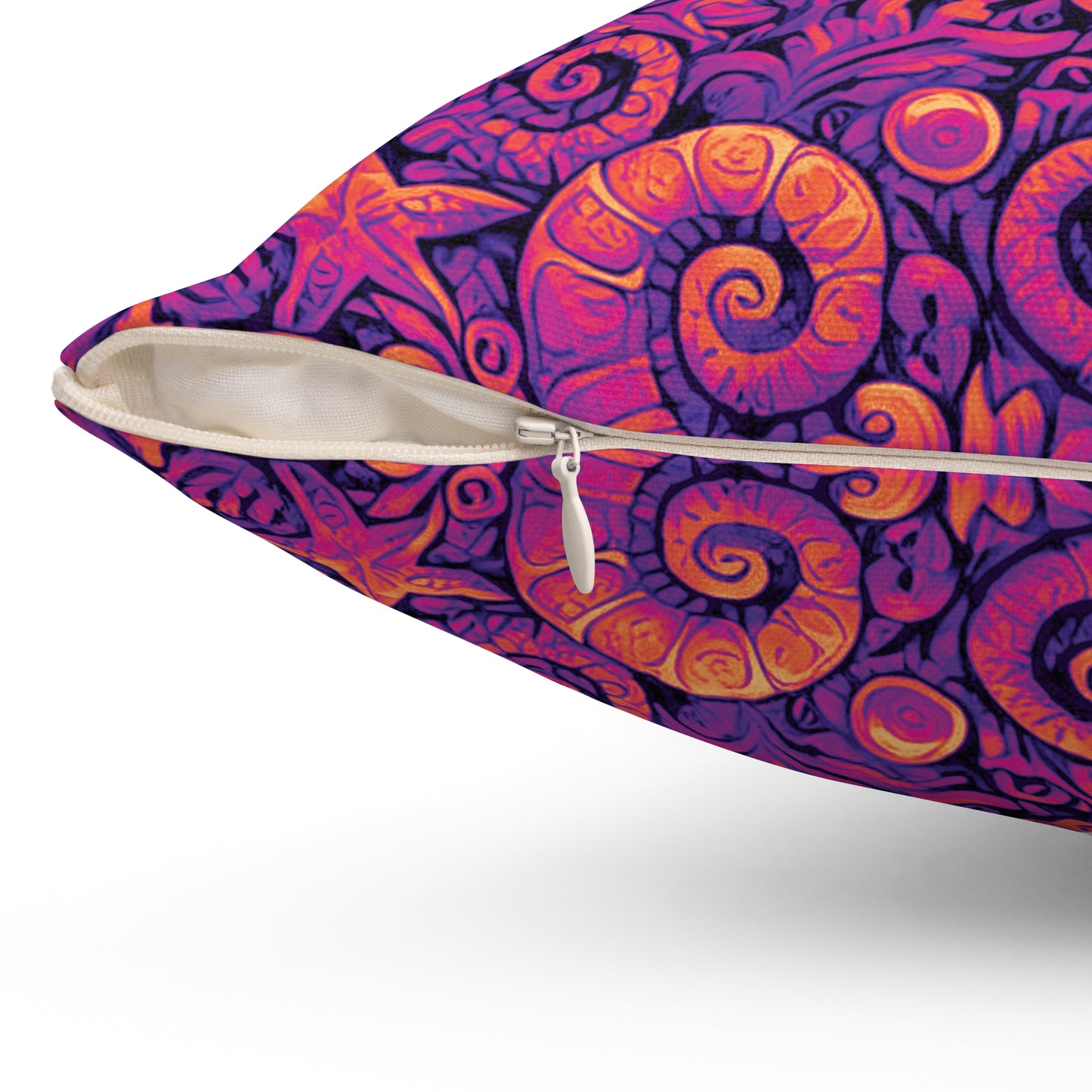 Decorative Pillow - Accent Cushion, 4 Sizes / Seahorse Trio, Pop